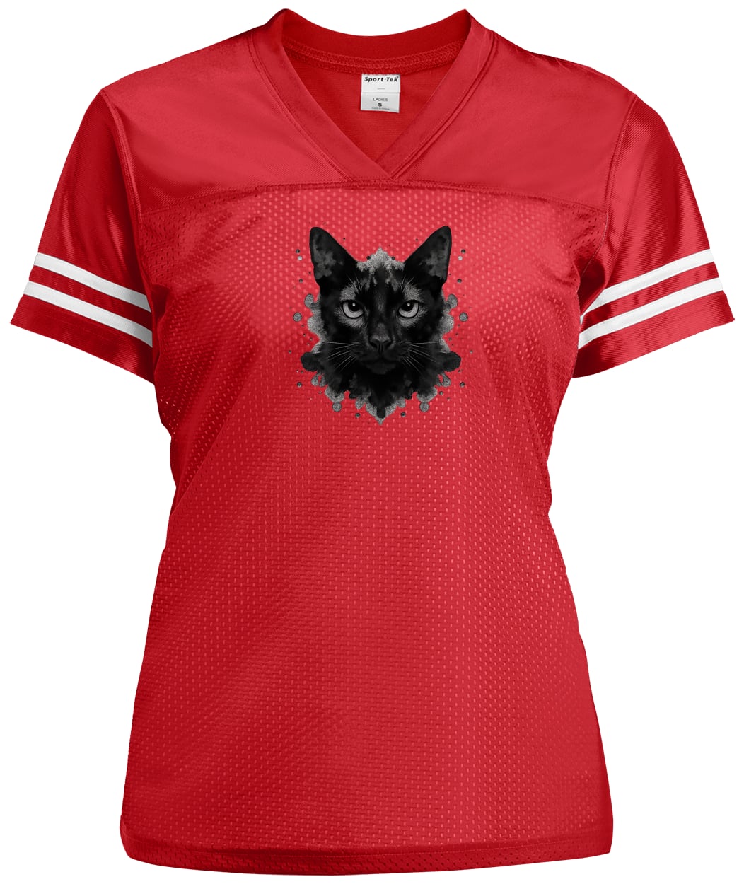 LST307 Sport-Tek Ladies' Replica Jersey - True Red/White