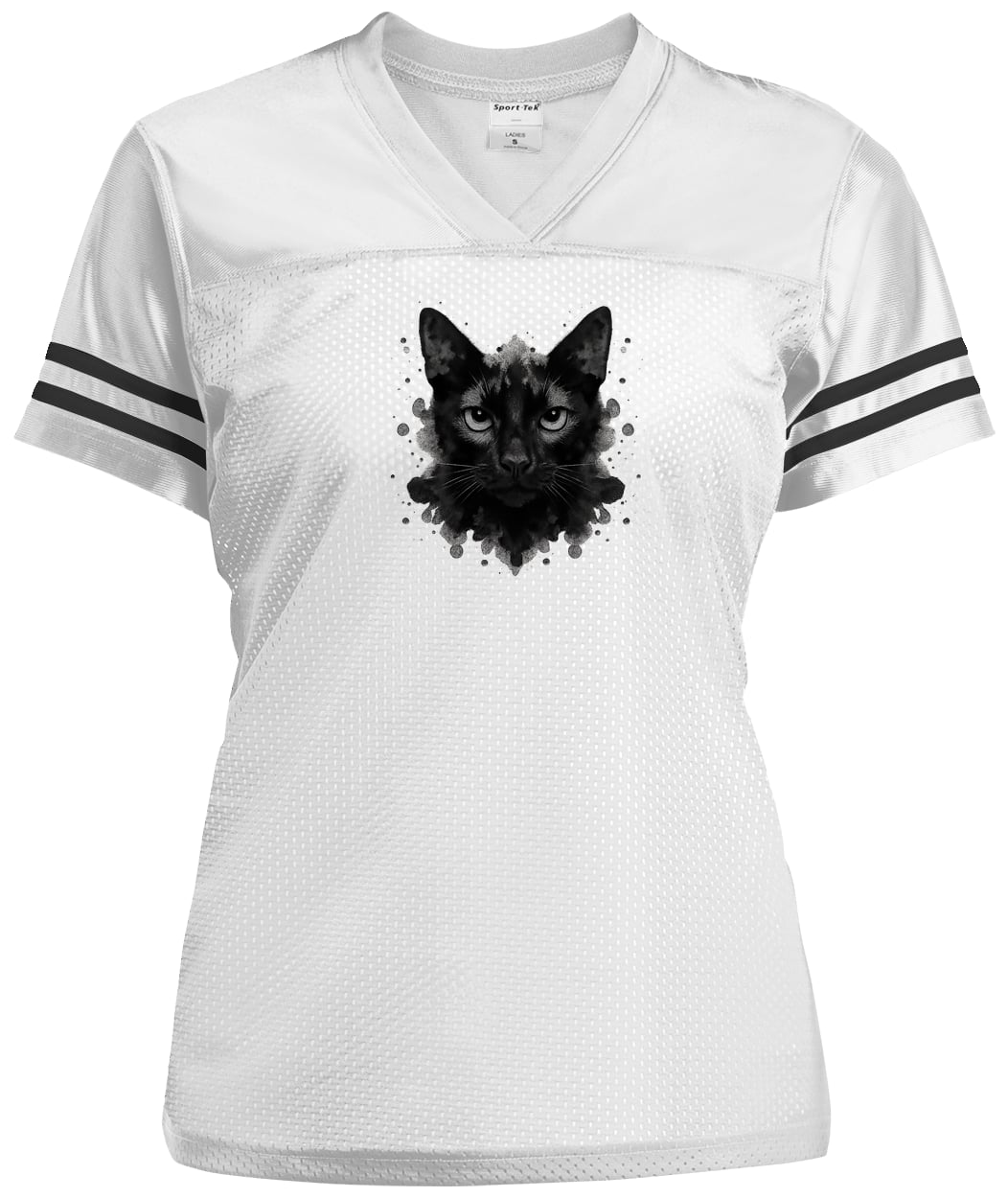 LST307 Sport-Tek Ladies' Replica Jersey - White/Black