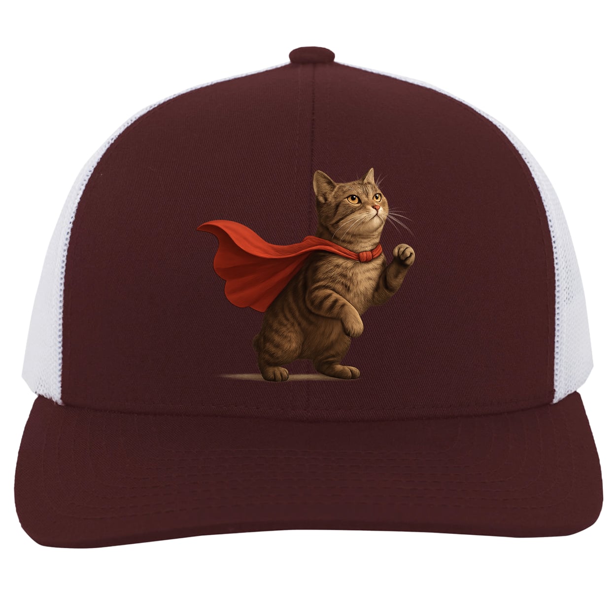 104C Trucker Snap Back - Maroon/White