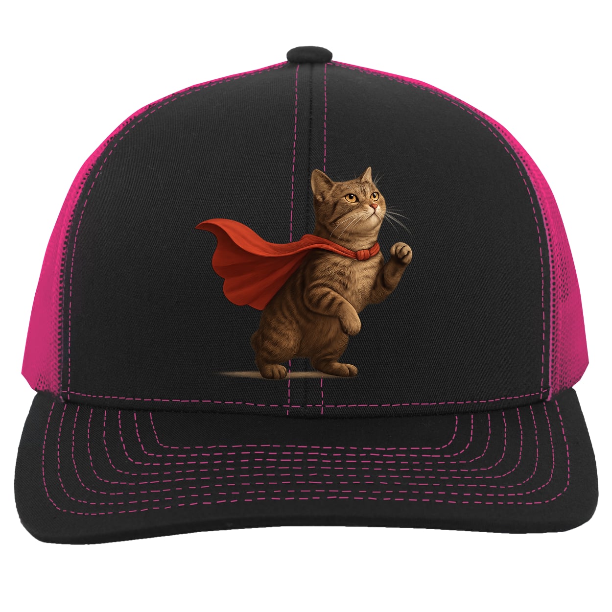 104C Trucker Snap Back - Black/Pink
