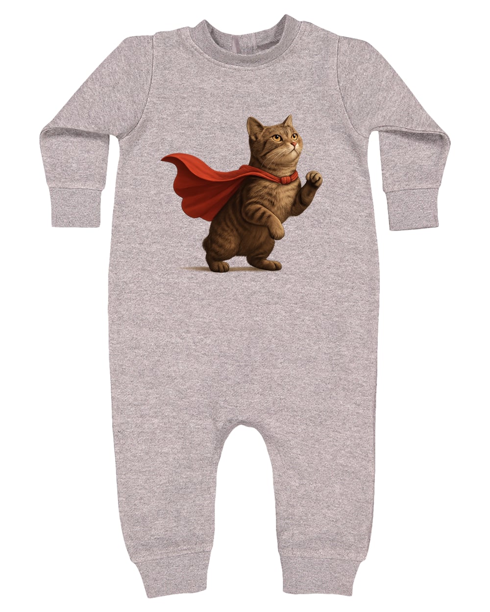 4447 Rabbit Skins Infant Fleece One-Piece Bodysuit - Heather Grey