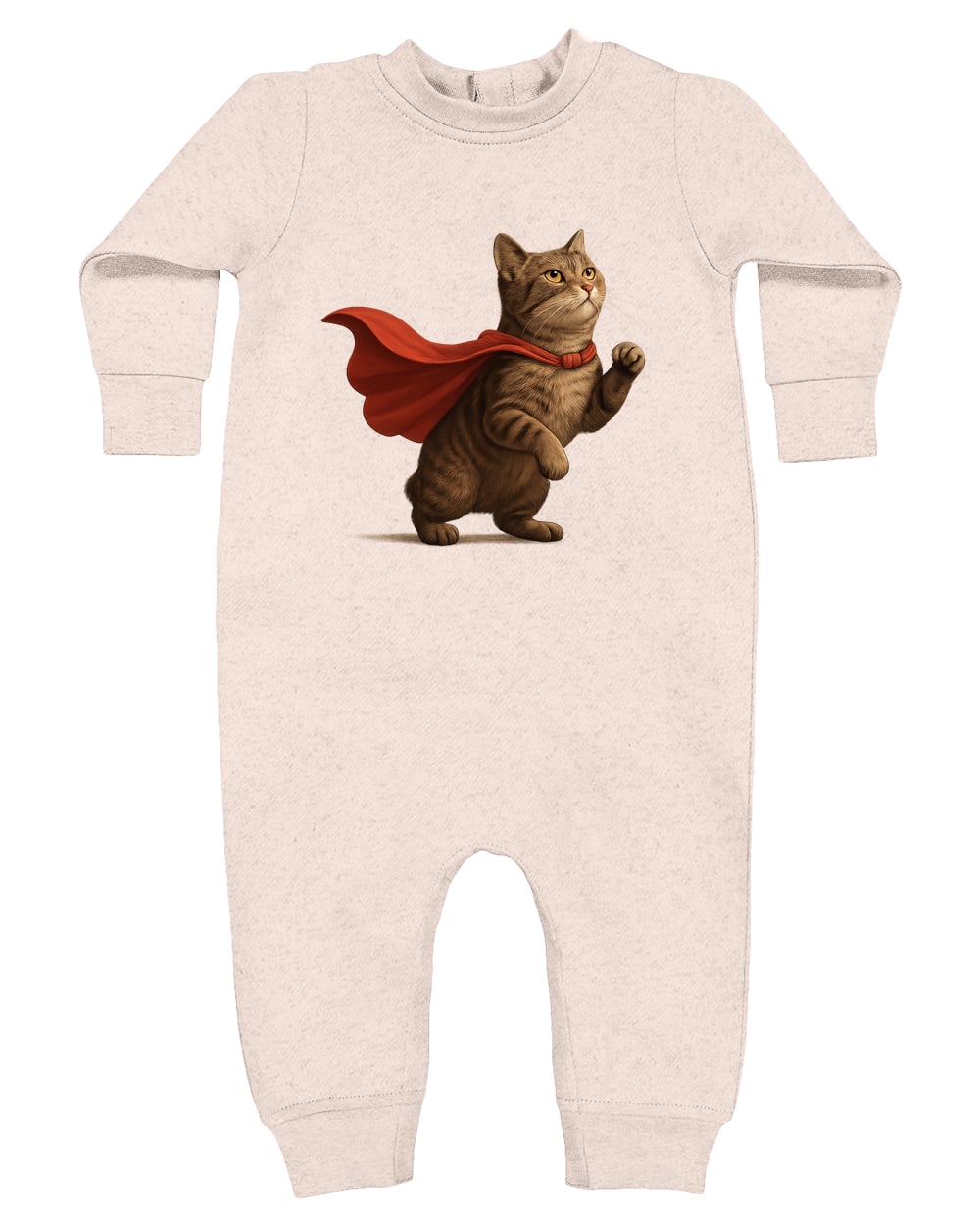 4447 Rabbit Skins Infant Fleece One-Piece Bodysuit - Natural Heather