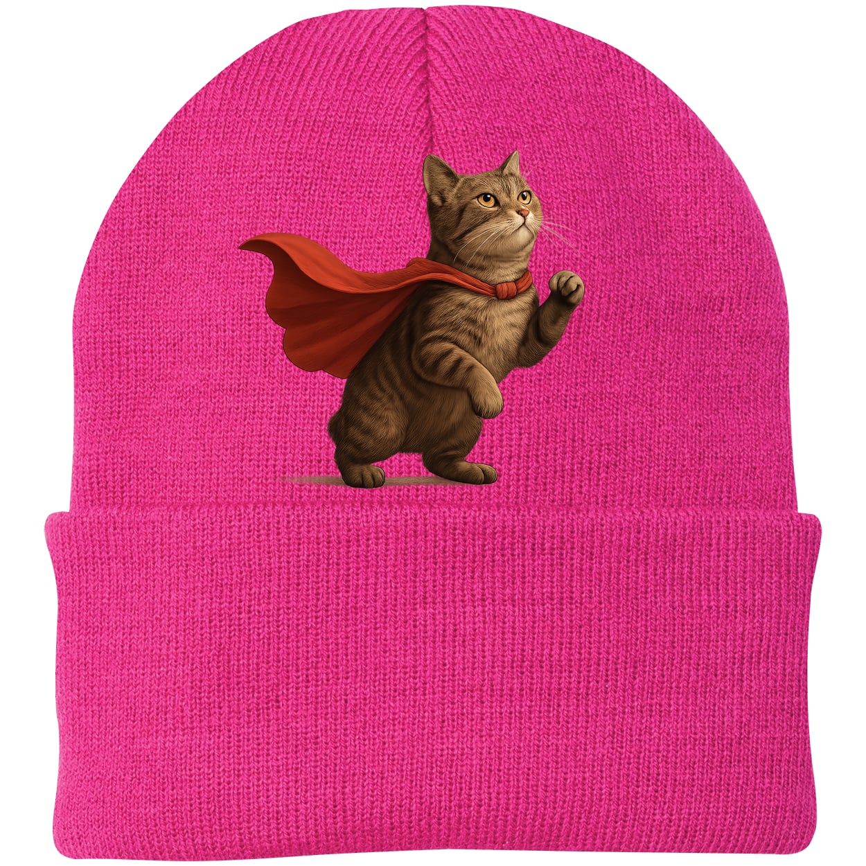CP90 Port & Company Knit Beanie - Neon Pink