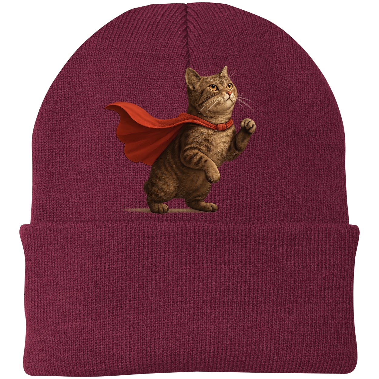 CP90 Port & Company Knit Beanie - Maroon