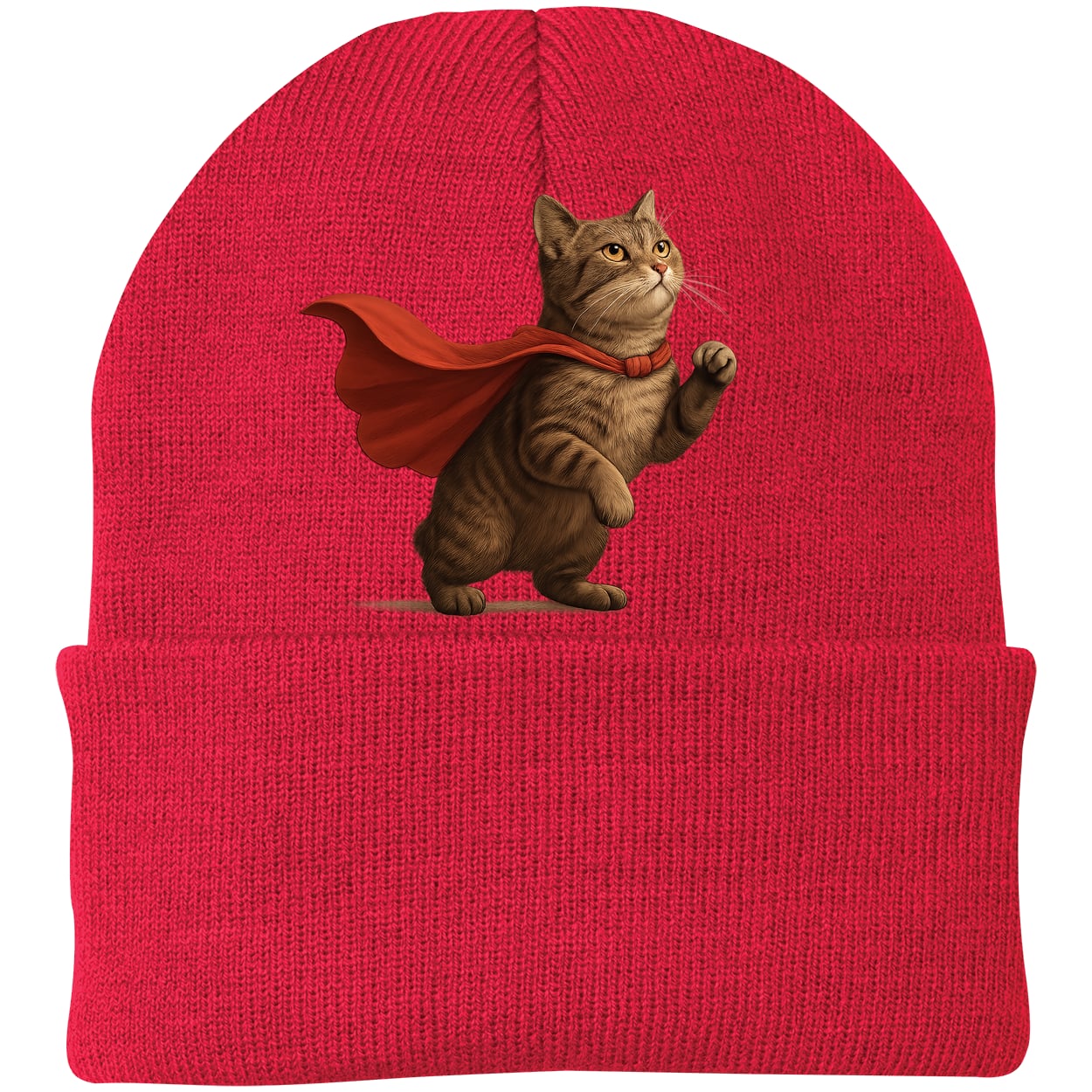 CP90 Port & Company Knit Beanie - Athletic Red
