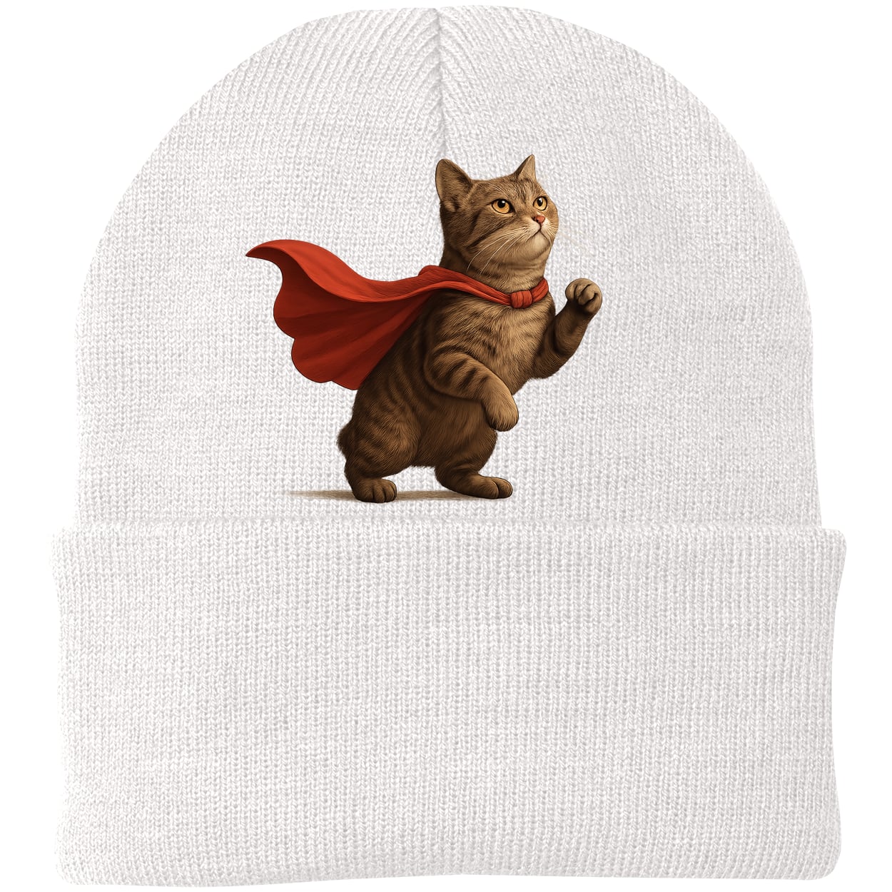 CP90 Port & Company Knit Beanie - White