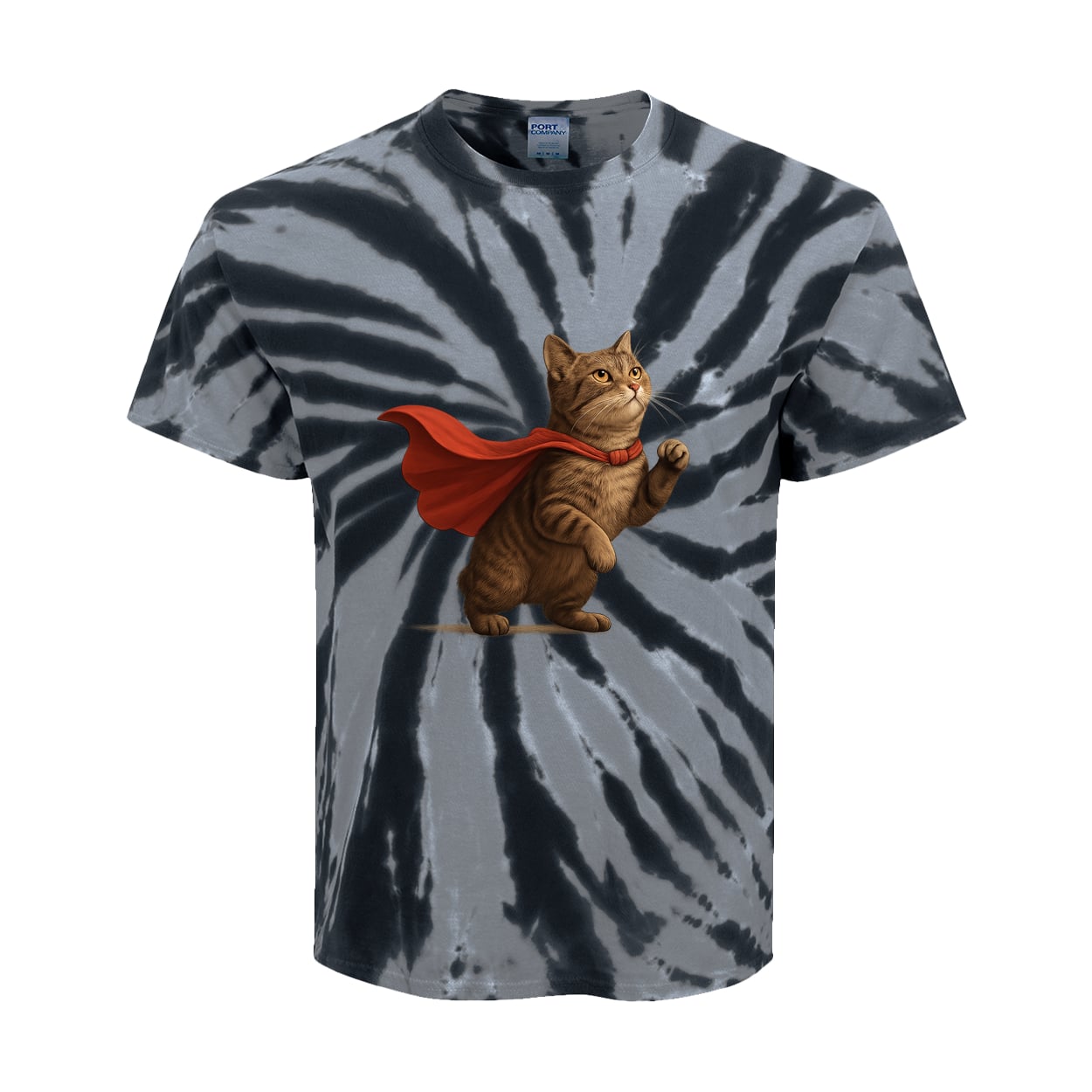 PC147Y Port & Company Kids Tie-Dye Tee - Black