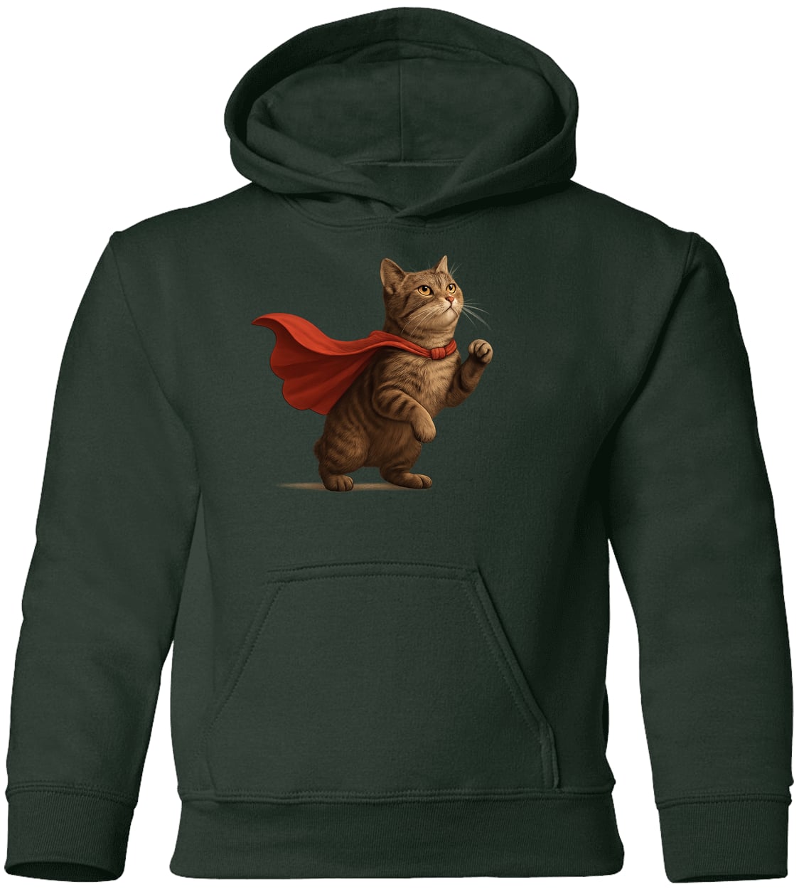 G185B Gildan Youth Pullover Hoodie - Forest Green