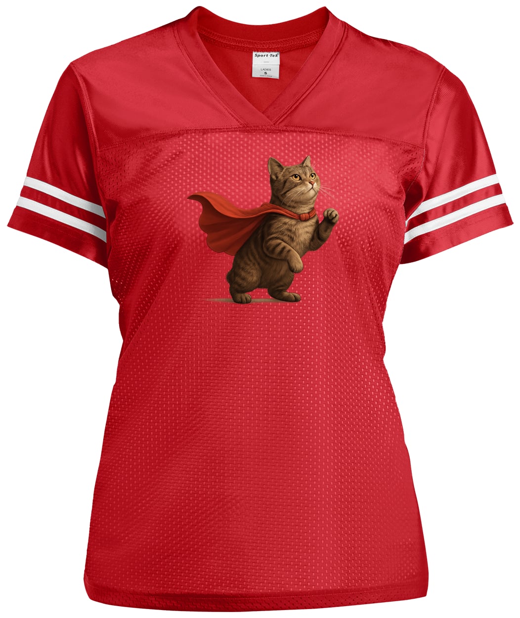 LST307 Sport-Tek Ladies' Replica Jersey - True Red/White