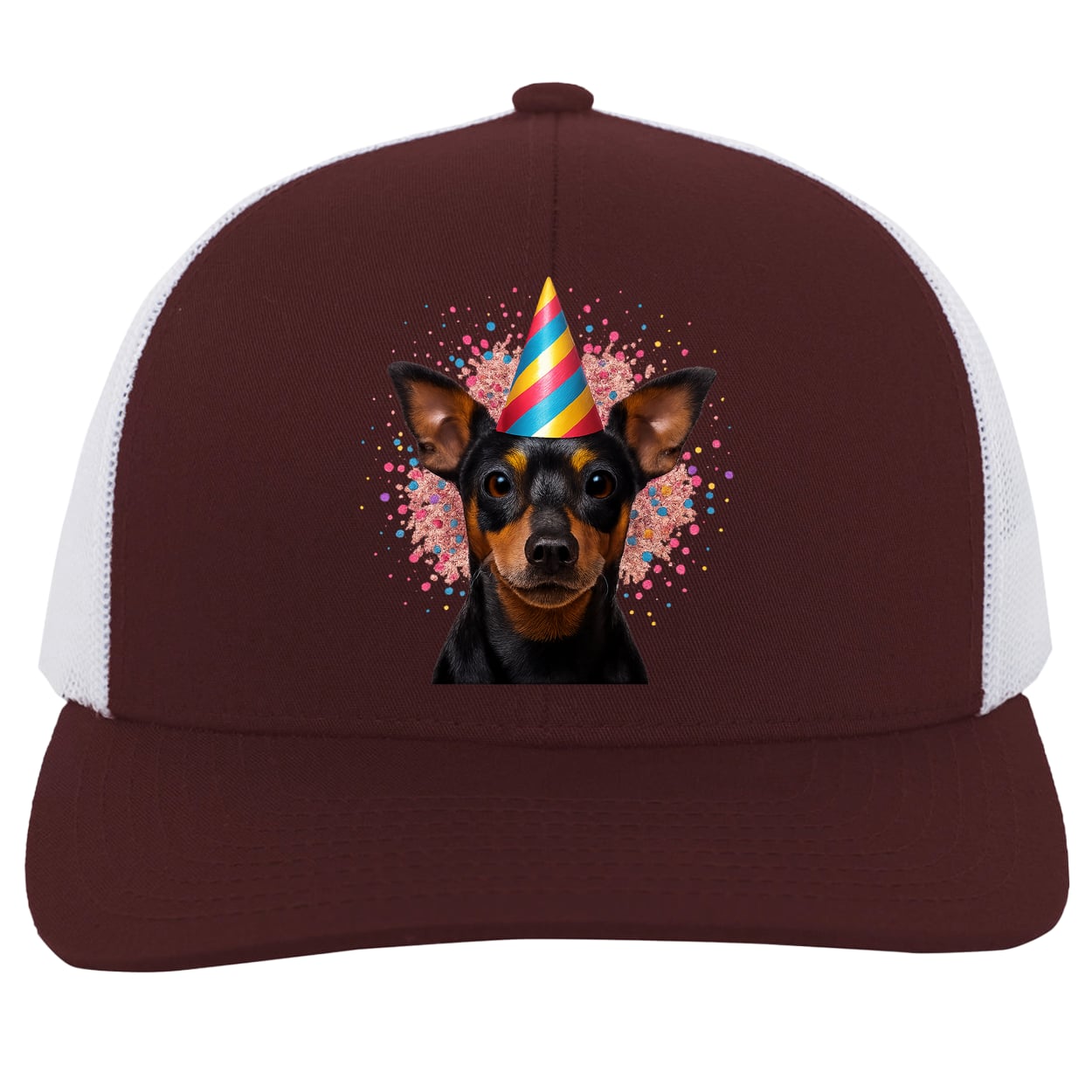 104C Trucker Snap Back - Maroon/White