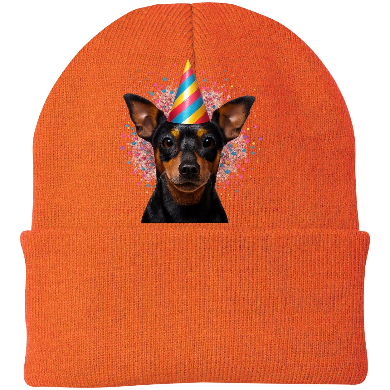 CP90 Port & Company Knit Beanie - Neon Orange