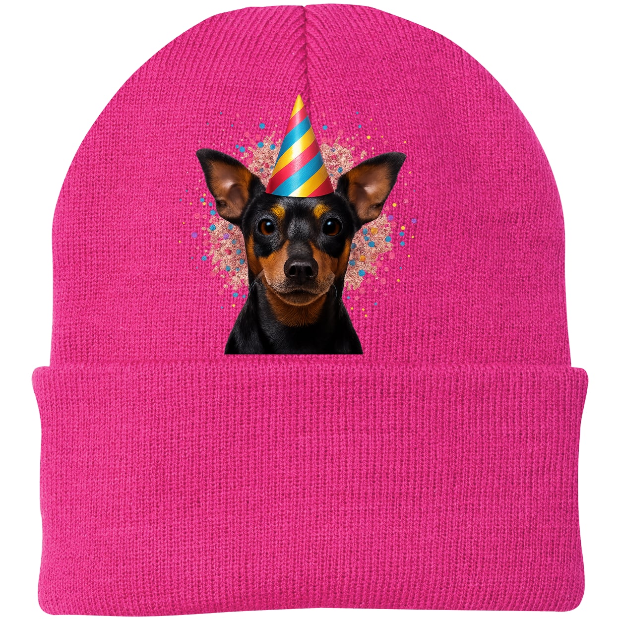 CP90 Port & Company Knit Beanie - Neon Pink