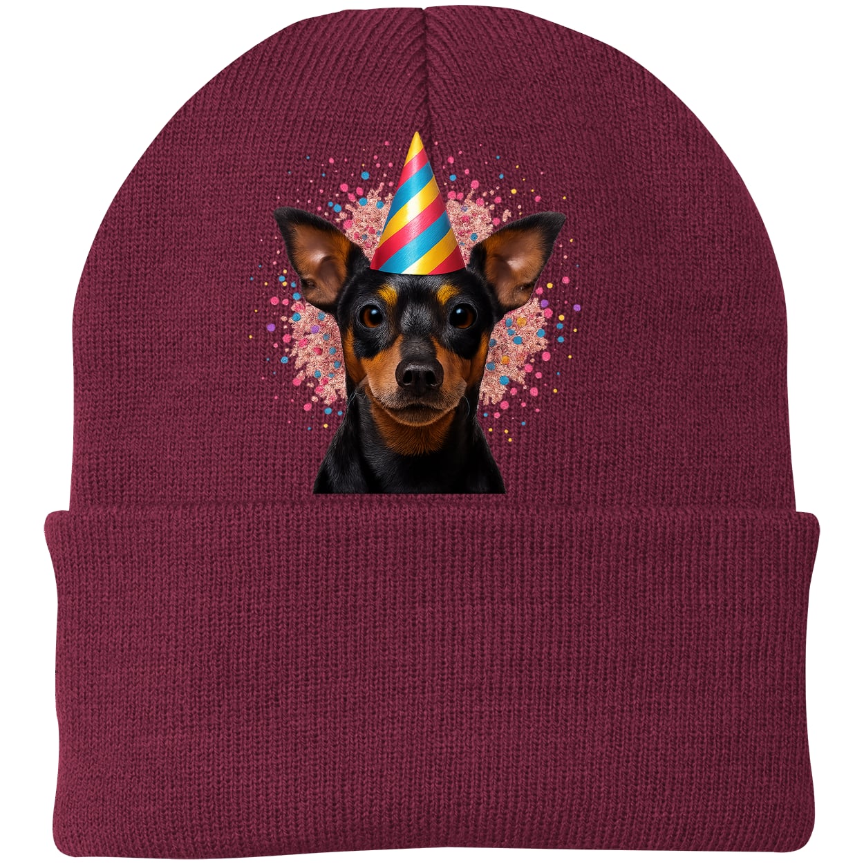CP90 Port & Company Knit Beanie - Maroon