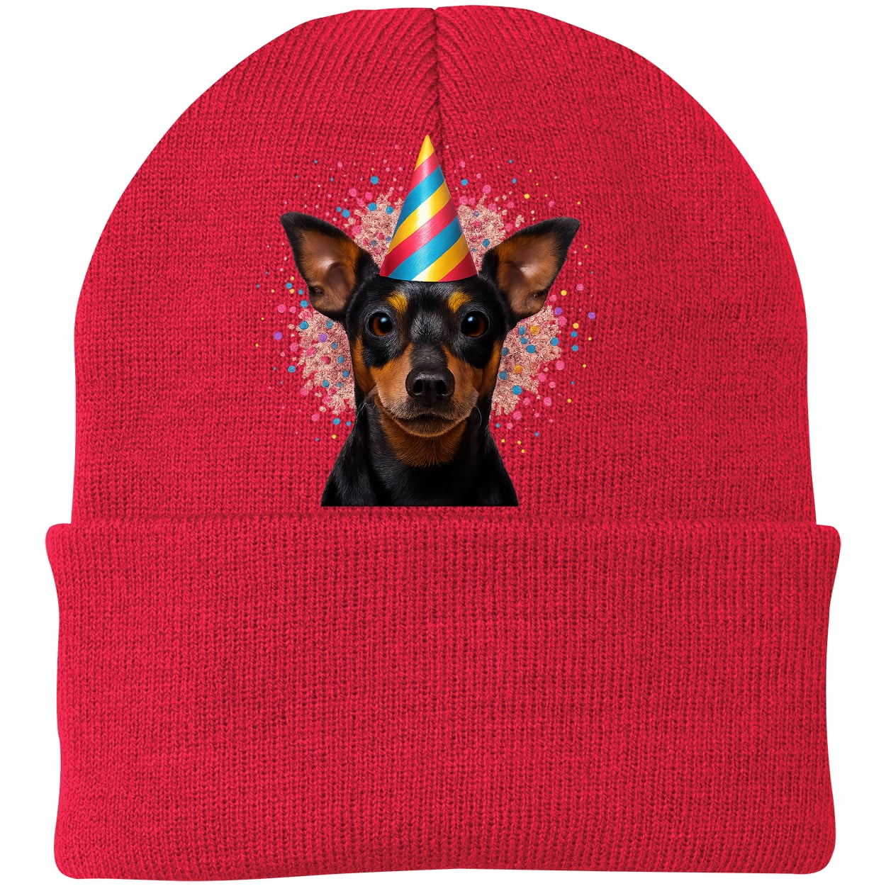 CP90 Port & Company Knit Beanie - Athletic Red