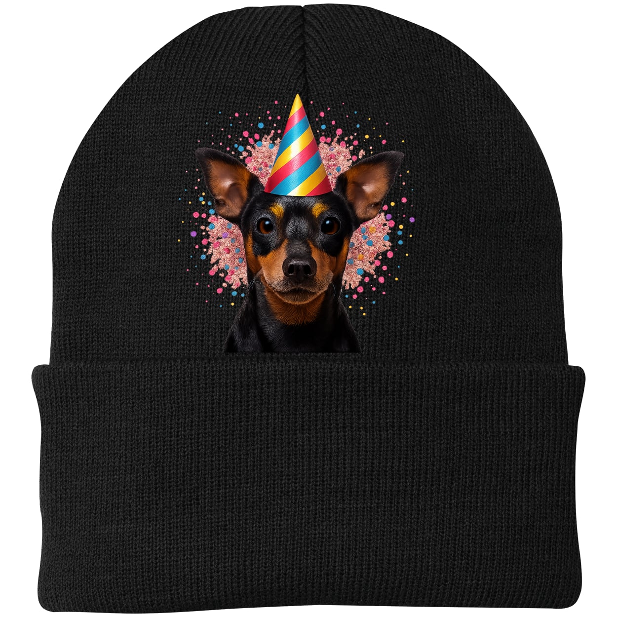 CP90 Port & Company Knit Beanie - Black