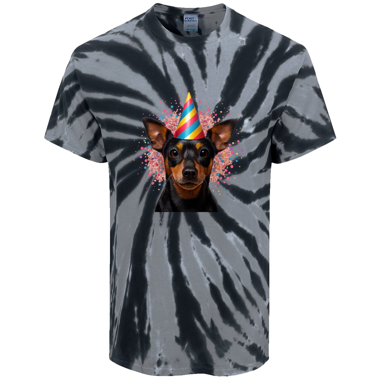 PC147 Port & Company Tie-Dye Tee - Black