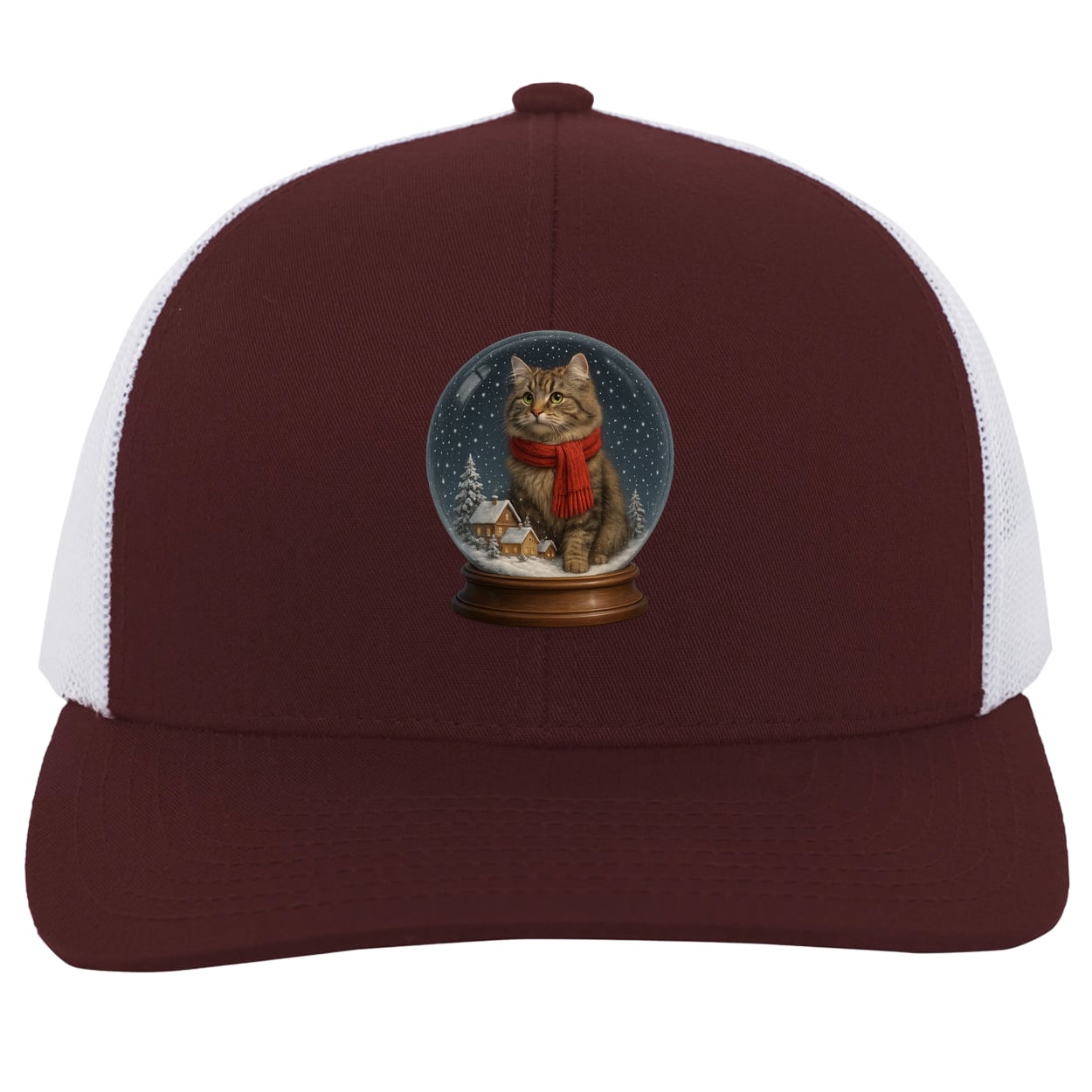 104C Trucker Snap Back - Maroon/White