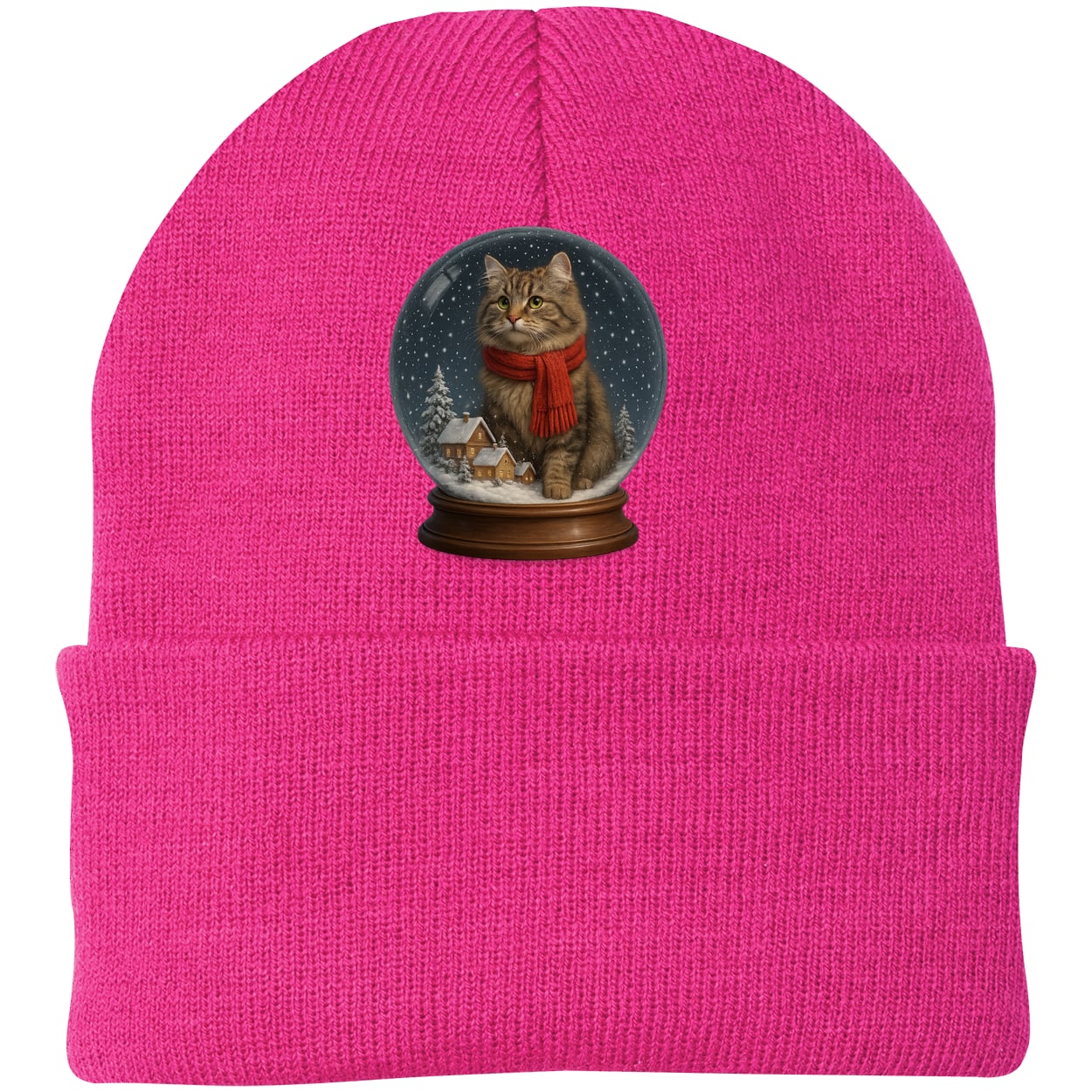 CP90 Port & Company Knit Beanie - Neon Pink