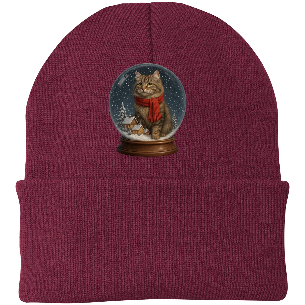 CP90 Port & Company Knit Beanie - Maroon