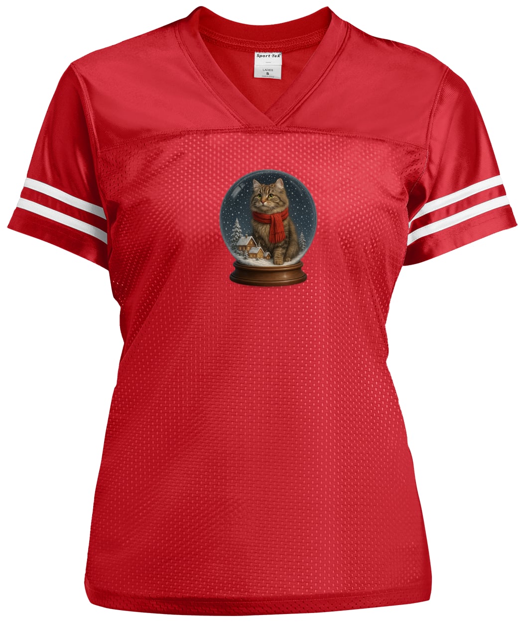 LST307 Sport-Tek Ladies' Replica Jersey - True Red/White
