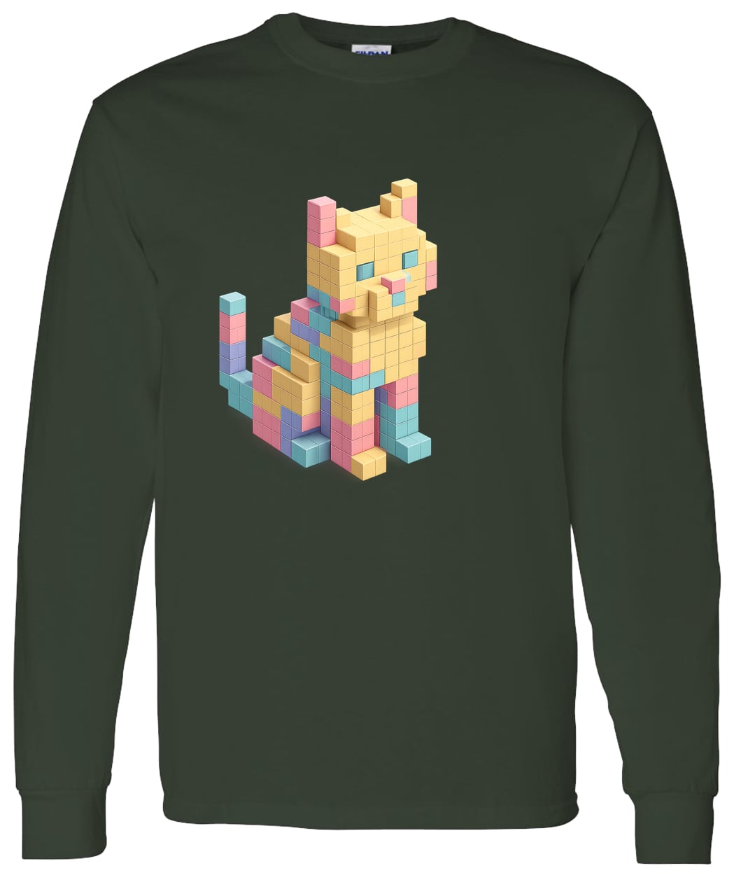 G540 LS T-Shirt 5.3 oz. - Forest Green