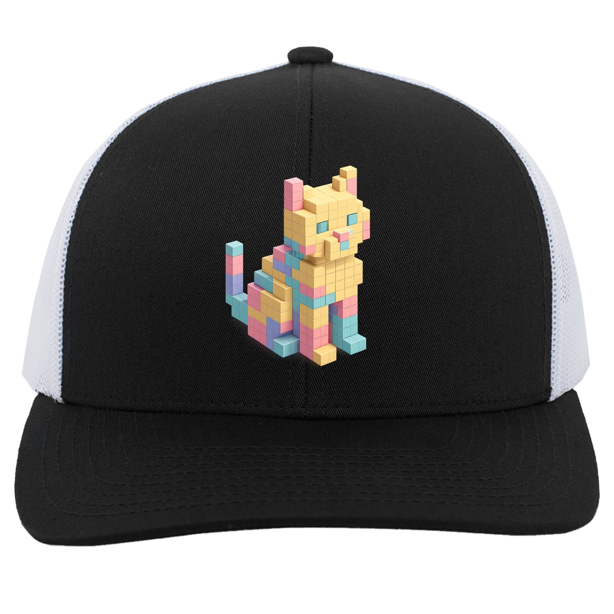 104C Trucker Snap Back - Black/White