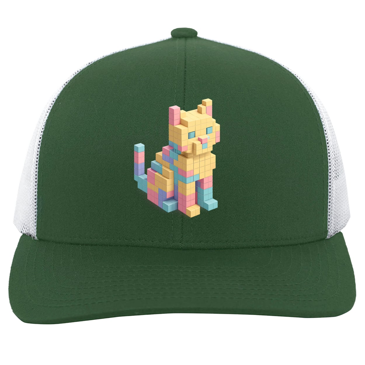 104C Trucker Snap Back - Dark Green/White