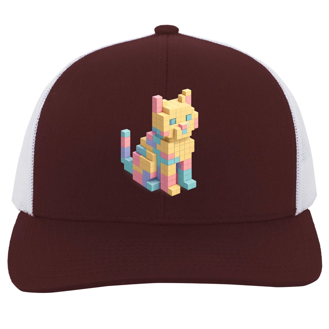 104C Trucker Snap Back - Maroon/White