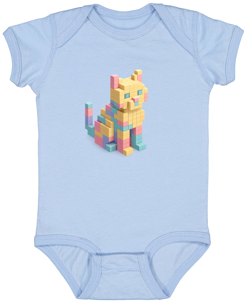 4424 Infant Fine Jersey Bodysuit - Light Blue