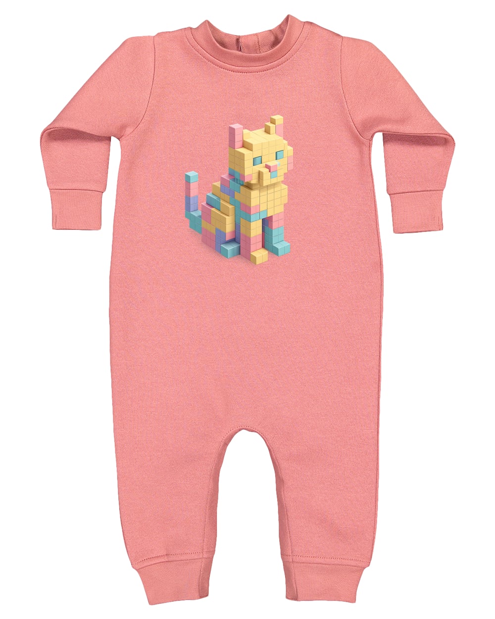4447 Rabbit Skins Infant Fleece One-Piece Bodysuit - Mauvelous