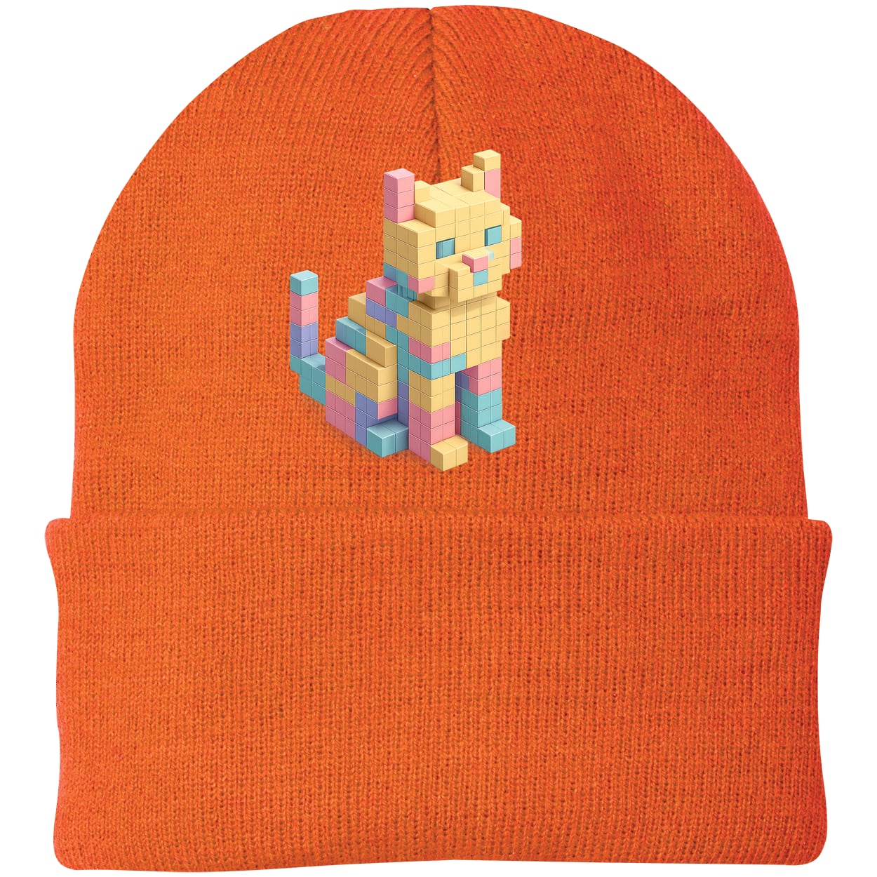 CP90 Port & Company Knit Beanie - Neon Orange