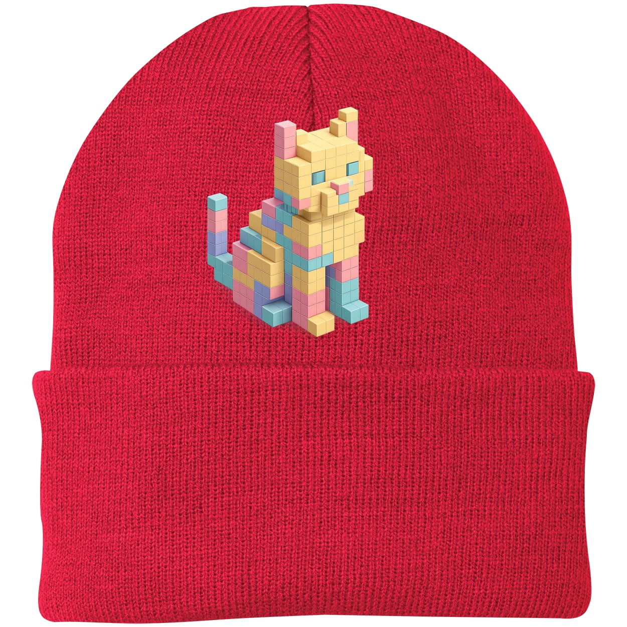 CP90 Port & Company Knit Beanie - Athletic Red