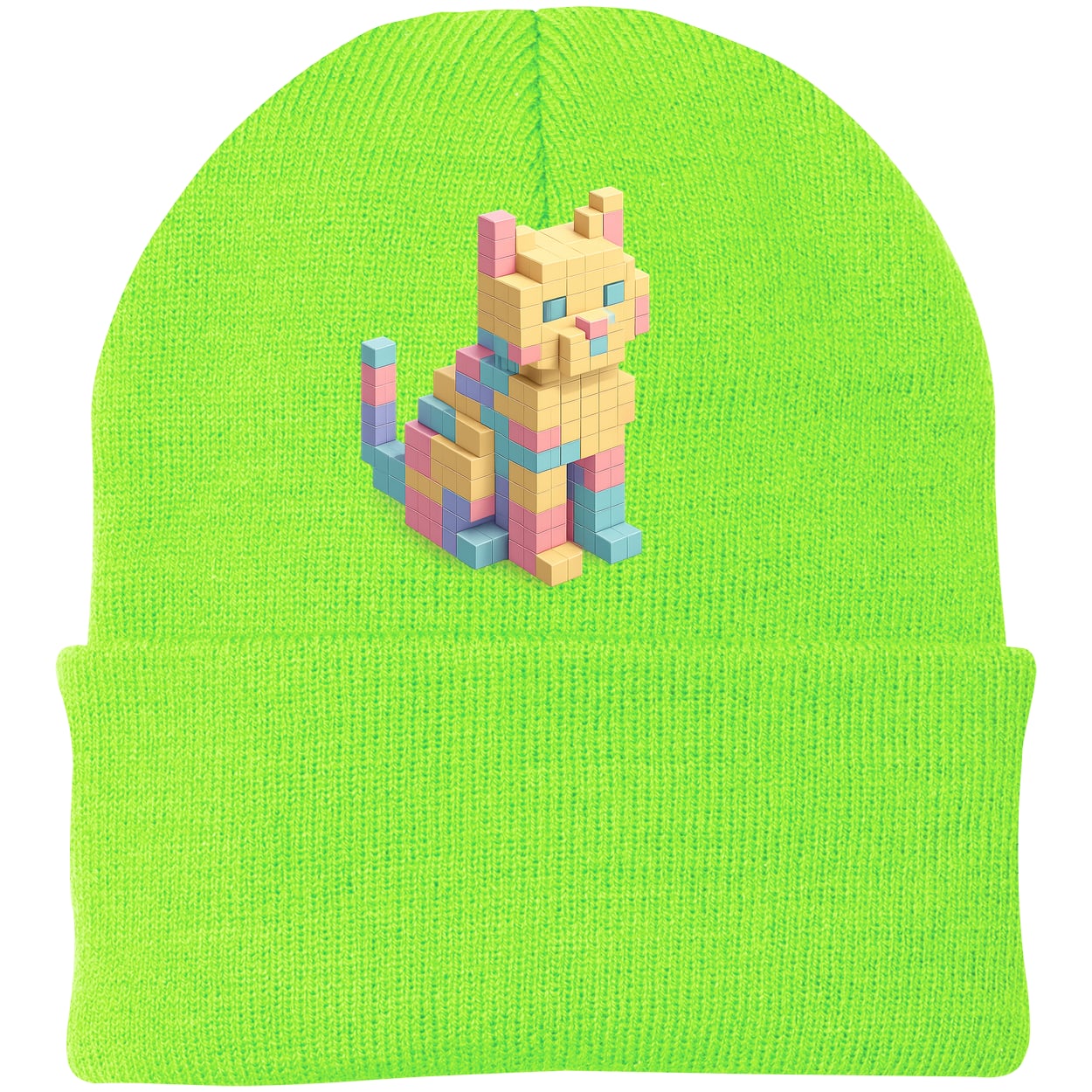 CP90 Port & Company Knit Beanie - Neon Green