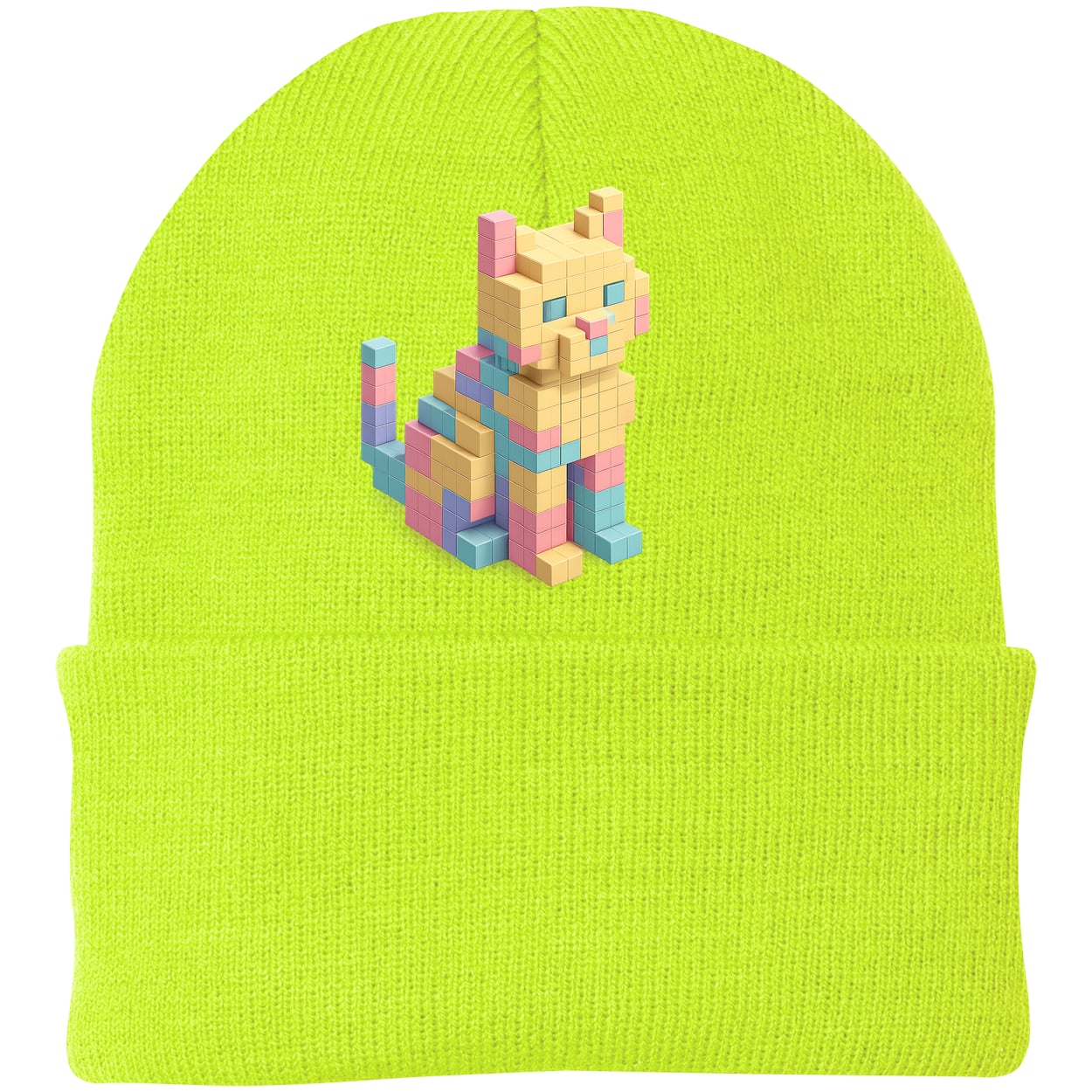 CP90 Port & Company Knit Beanie - Neon Yellow