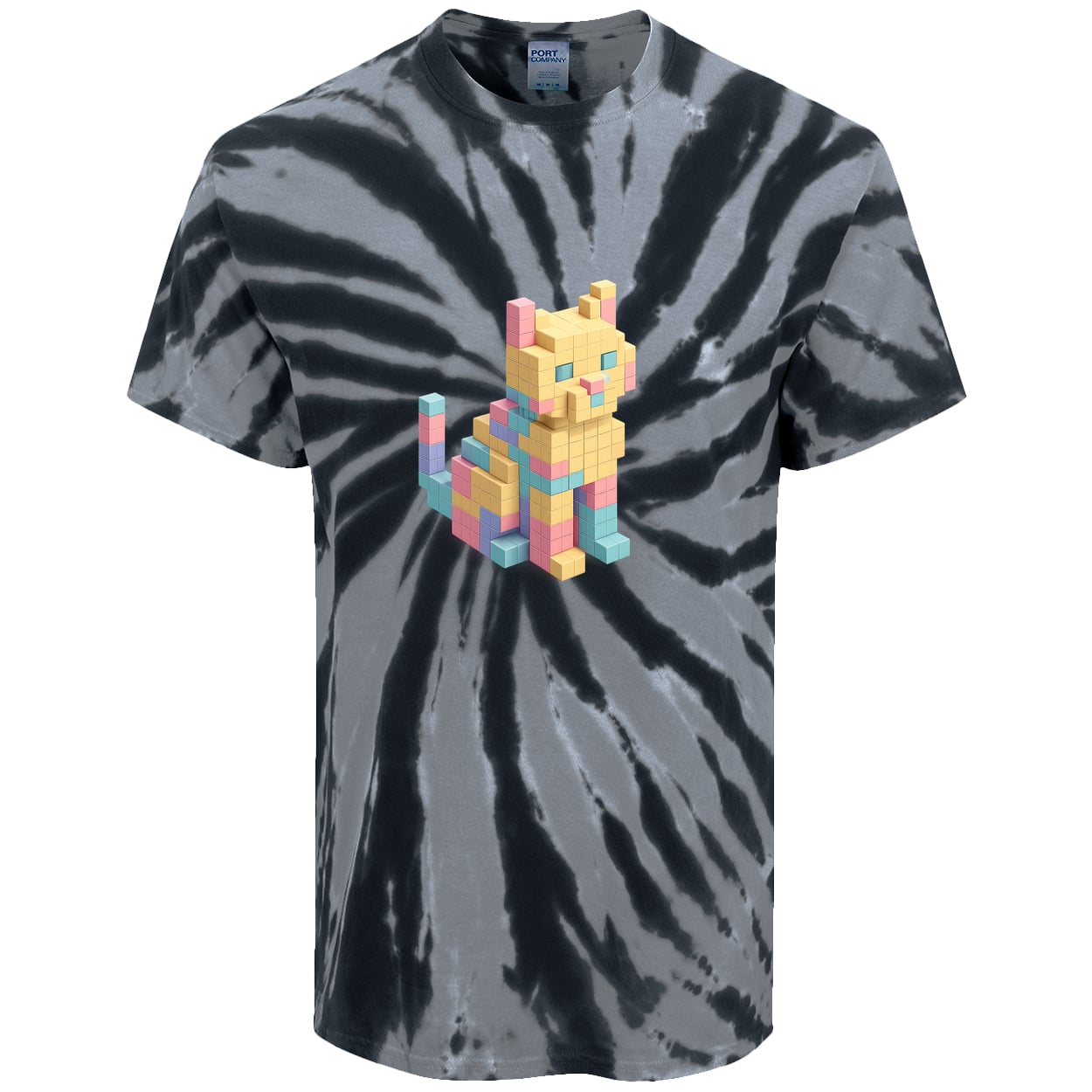 PC147 Port & Company Tie-Dye Tee - Black