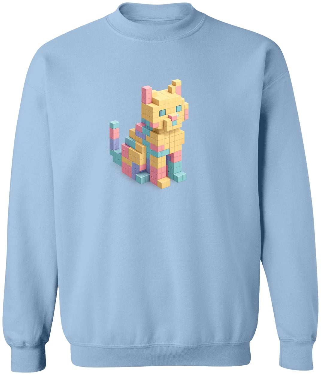G180 Gildan Crewneck Pullover Sweatshirt - Light Blue