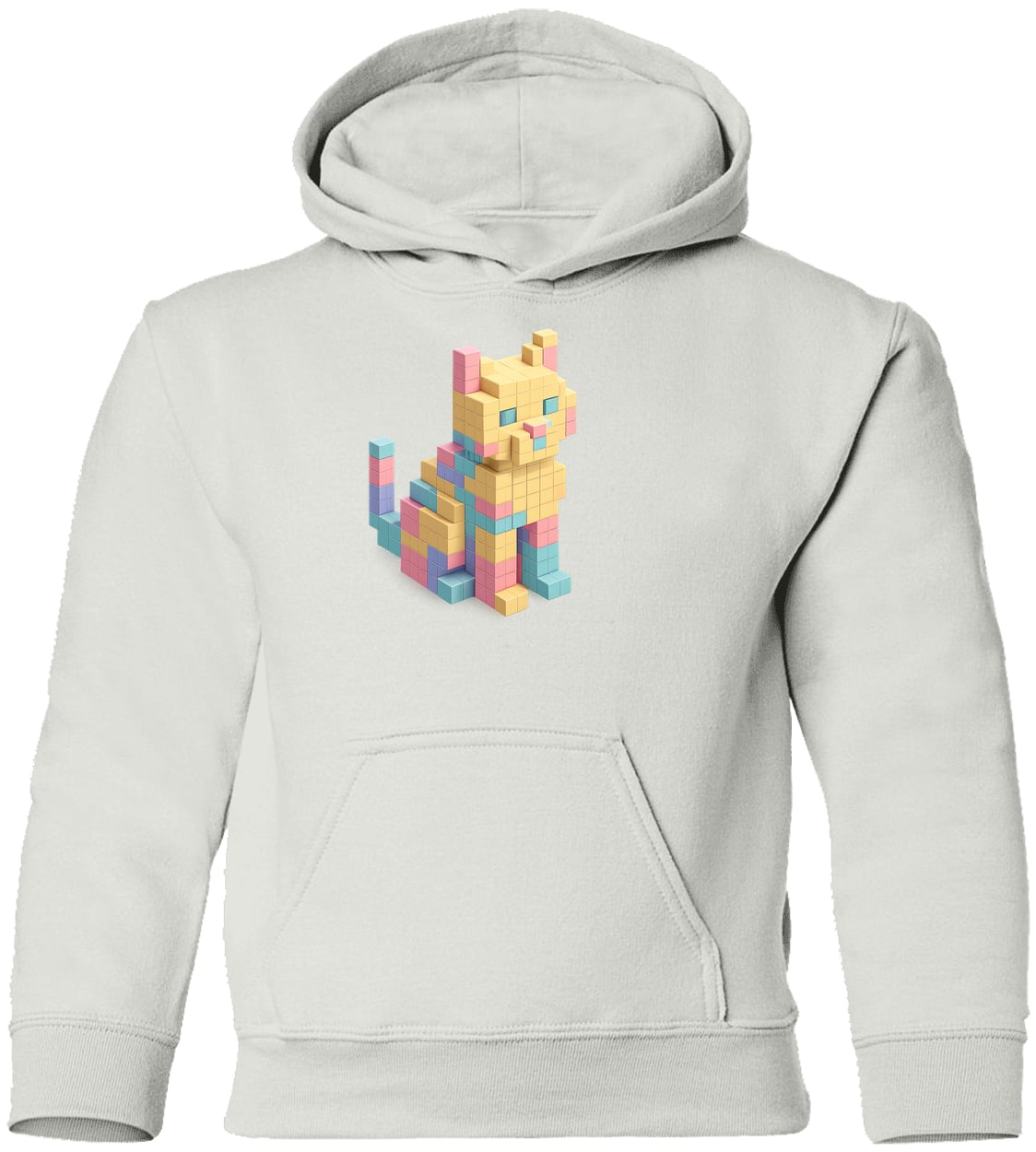 G185B Gildan Youth Pullover Hoodie - White