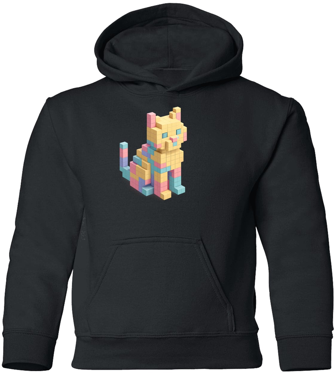 G185B Gildan Youth Pullover Hoodie - Black