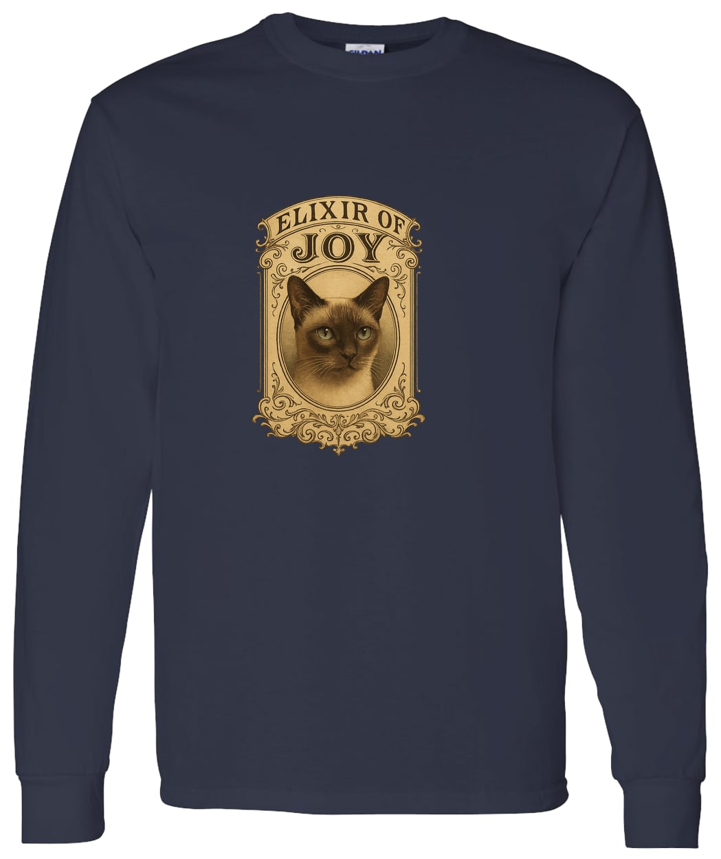 G540 LS T-Shirt 5.3 oz. - Navy