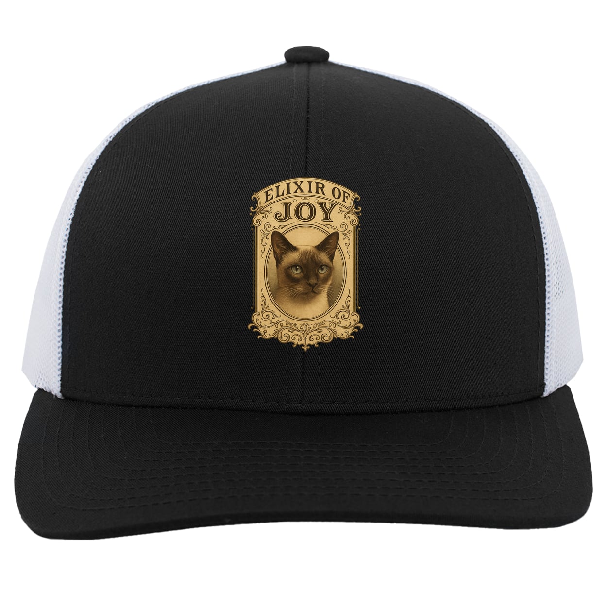 104C Trucker Snap Back - Black/White