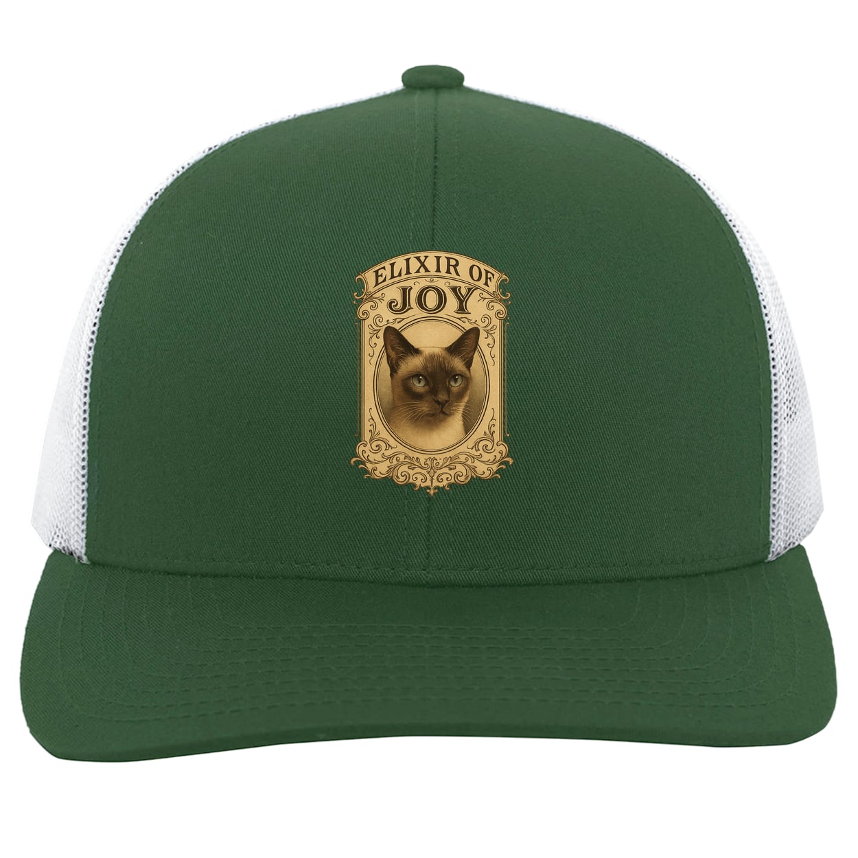 104C Trucker Snap Back - Dark Green/White