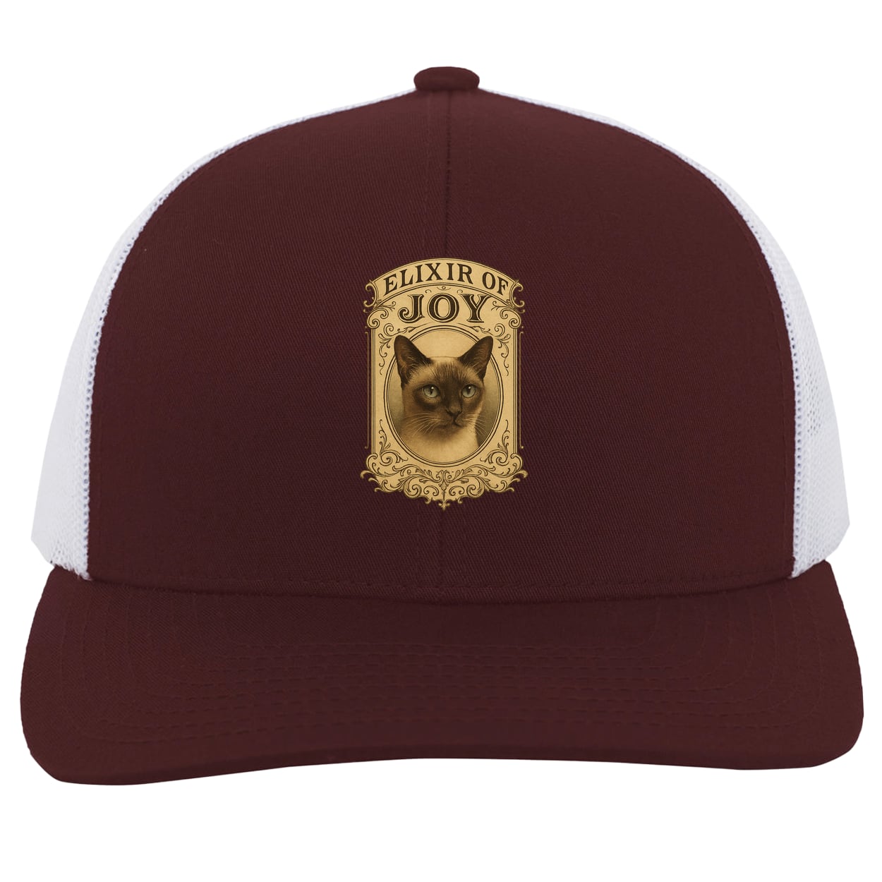 104C Trucker Snap Back - Maroon/White