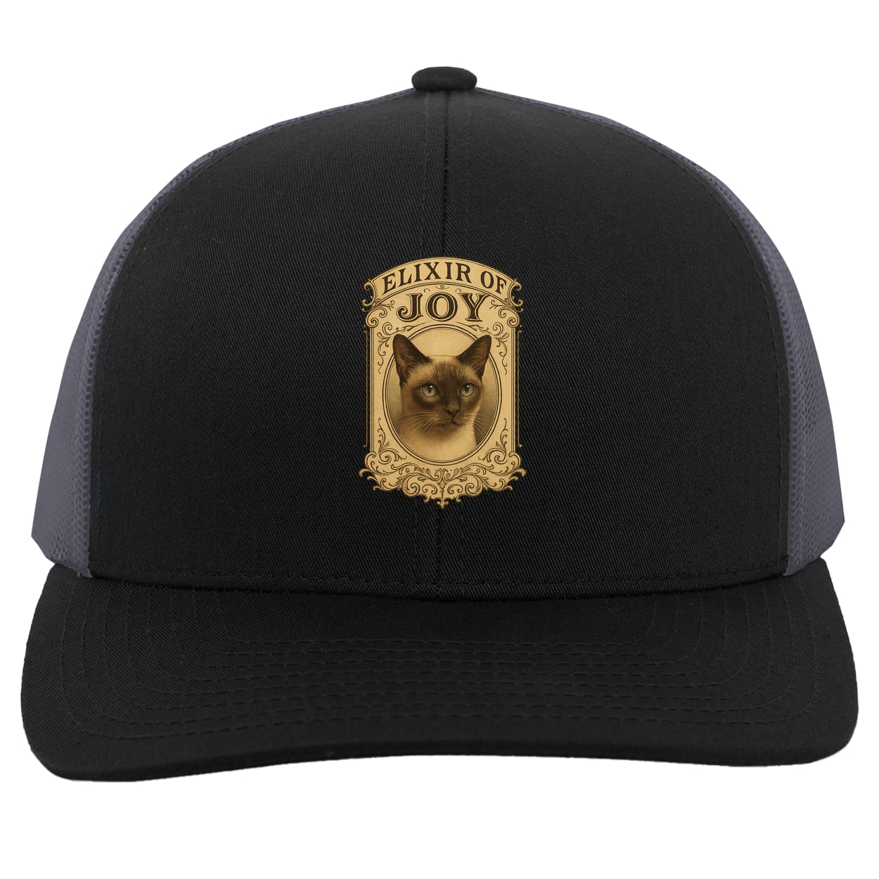 104C Trucker Snap Back - Black/Graphite