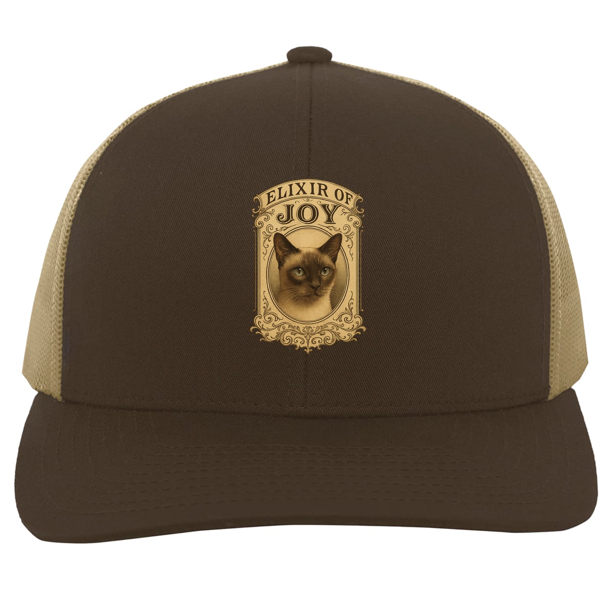 104C Trucker Snap Back - Brown/Khaki