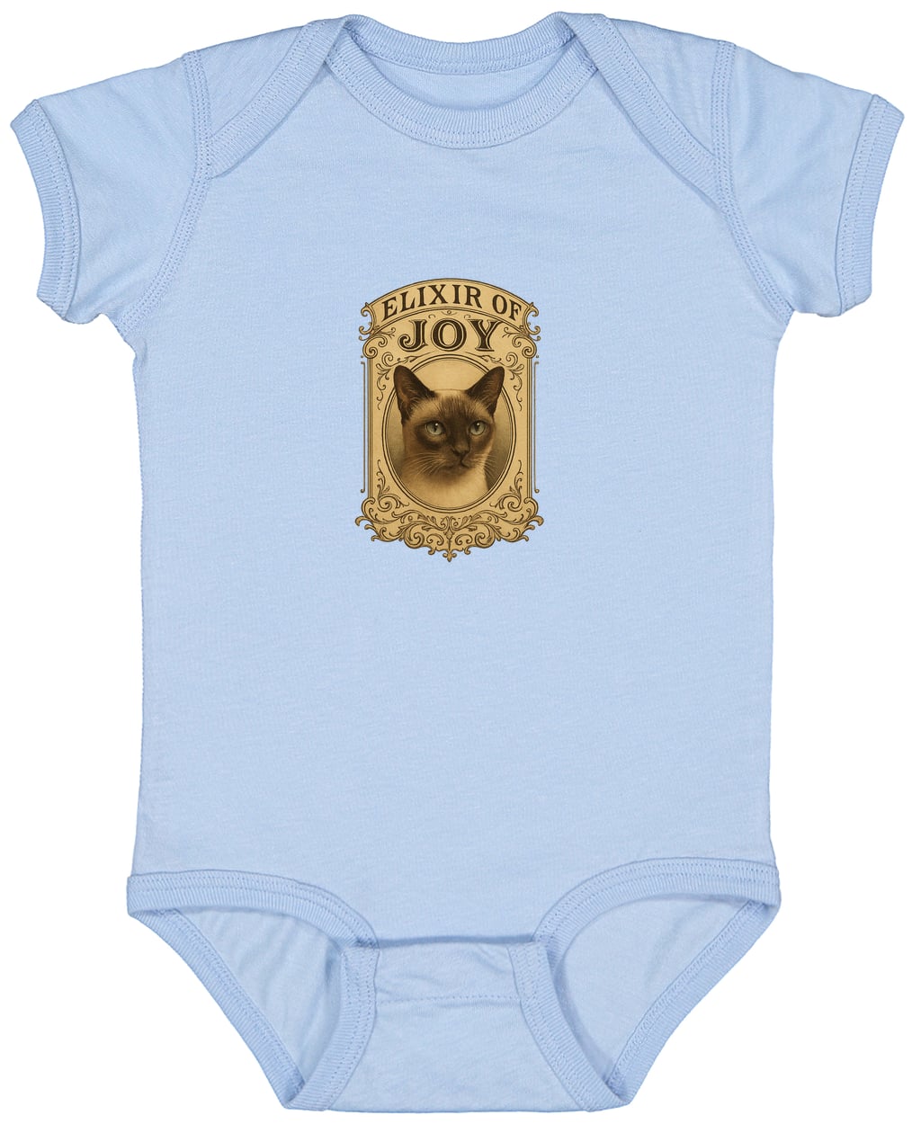4424 Infant Fine Jersey Bodysuit - Light Blue