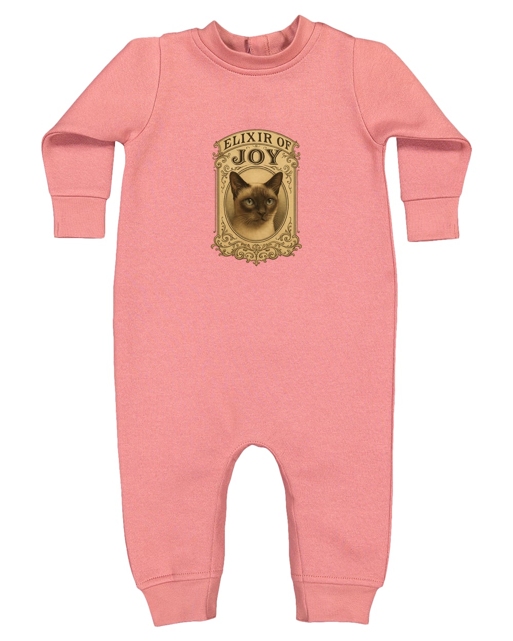 4447 Rabbit Skins Infant Fleece One-Piece Bodysuit - Mauvelous