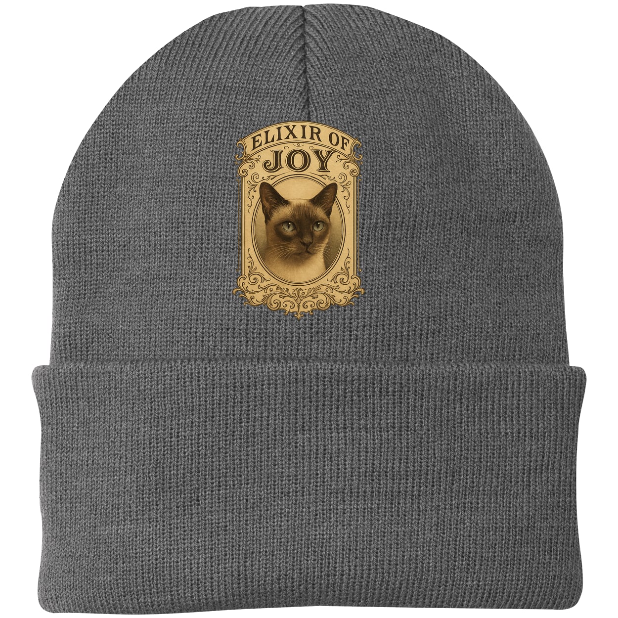 CP90 Port & Company Knit Beanie - Athletic Oxford