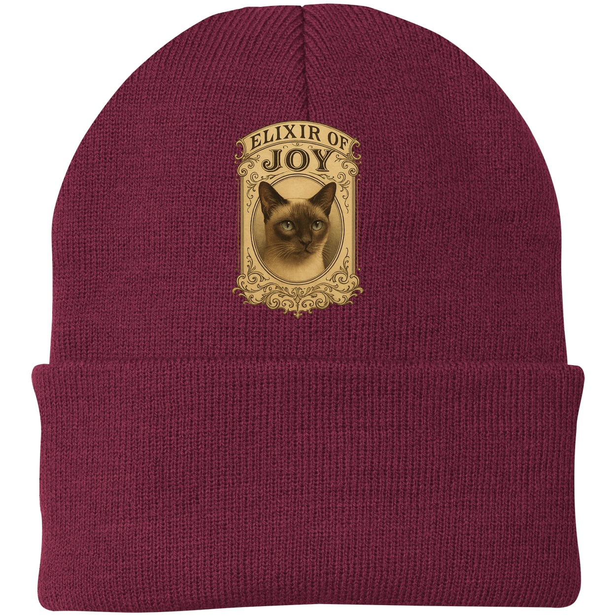 CP90 Port & Company Knit Beanie - Maroon