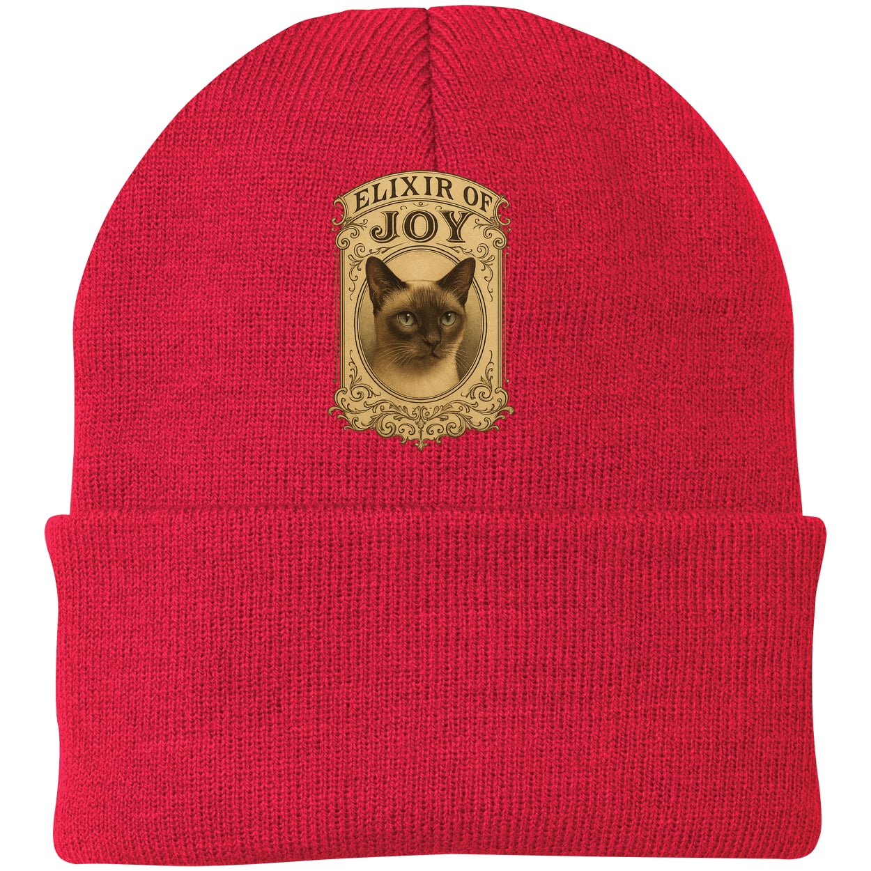 CP90 Port & Company Knit Beanie - Athletic Red