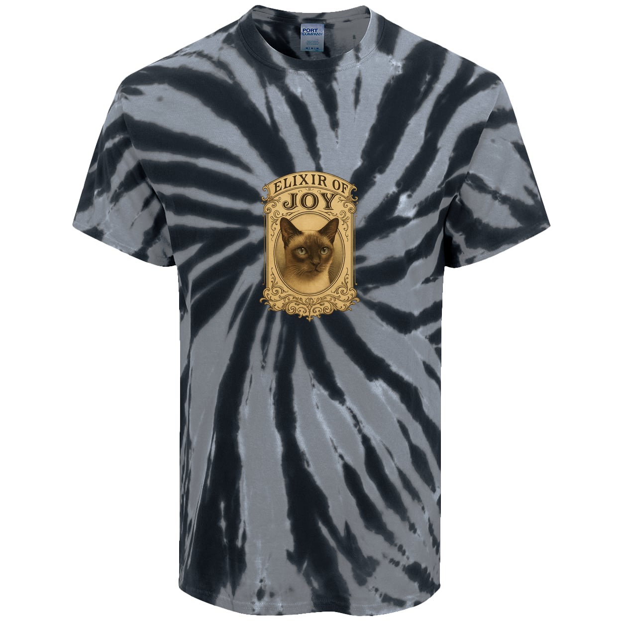 PC147 Port & Company Tie-Dye Tee - Black